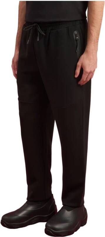Peuterey Scuba broek met rechte pijpen Scuba Sportbroek Black Blue Heren
