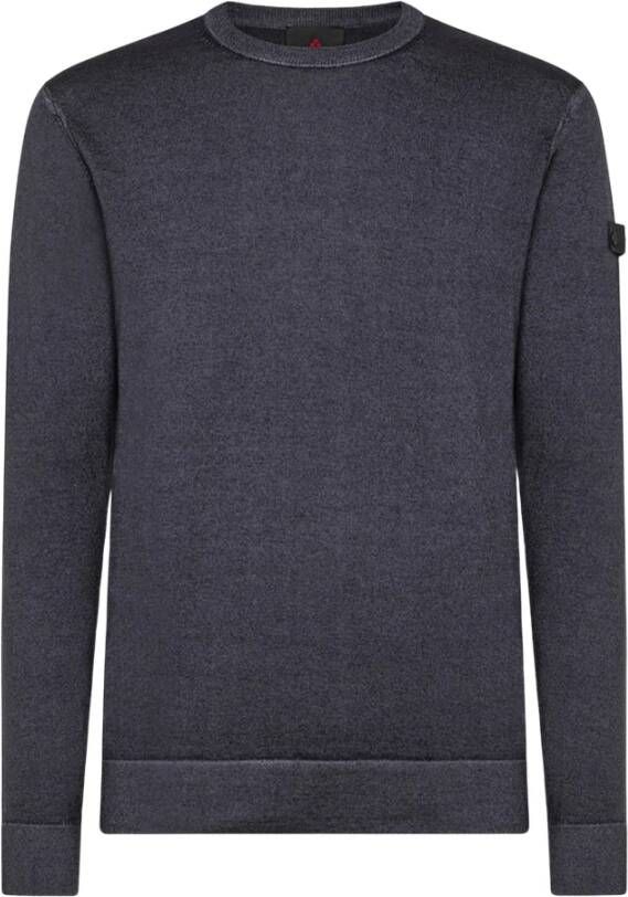 Peuterey Round-neck Knitwear Blauw Heren