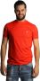 Peuterey T-shirt with lettering on the collar Rood Heren - Thumbnail 4