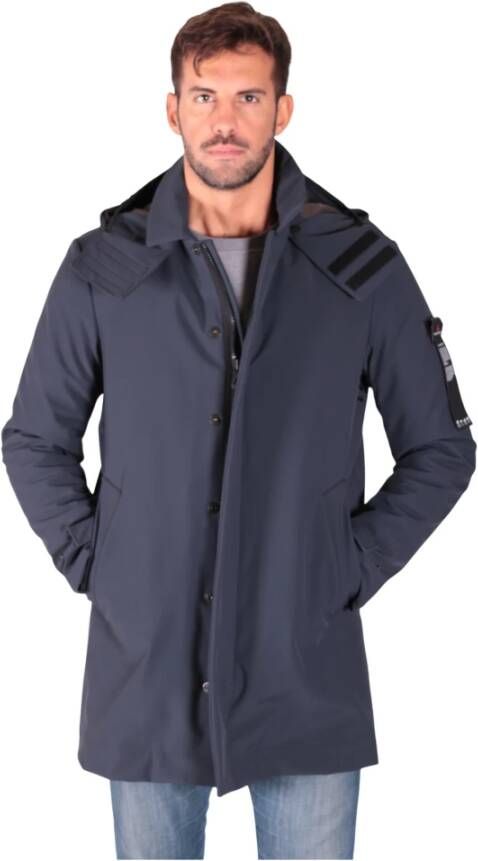 Peuterey Trenchcoat Blauw Heren