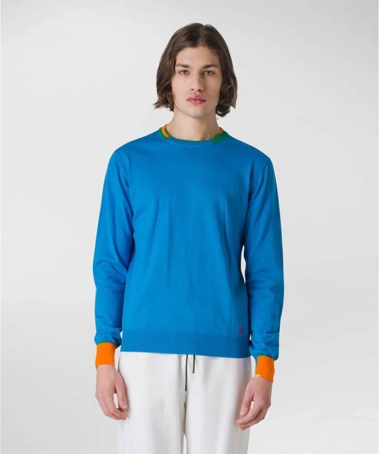 Peuterey Truien met ronde hals Blauw Heren