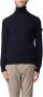 Peuterey Comfortabele Gebreide Blend Trui Blauw Heren - Thumbnail 4
