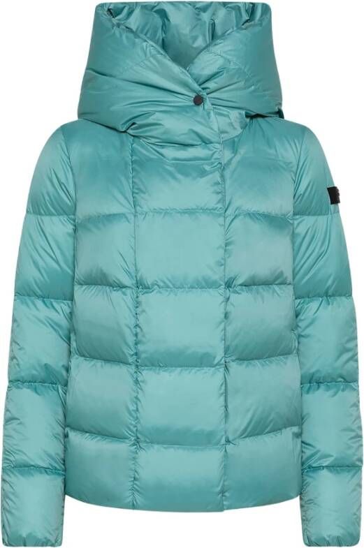 Peuterey Ultra-lightweight down jacket in recycled fabric Blauw Dames
