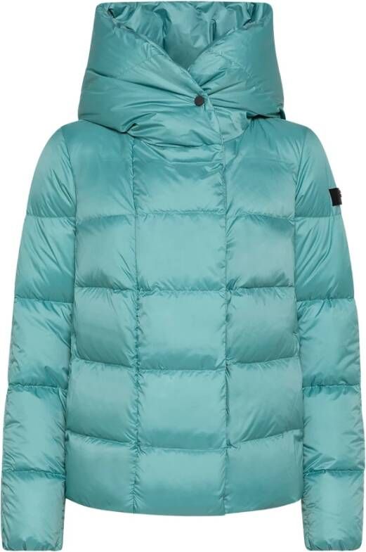 Peuterey Ultra-lightweight down jacket in recycled fabric Blauw Dames