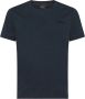 Peuterey Urban Logo Geborduurd T-Shirt Blauw Heren - Thumbnail 1