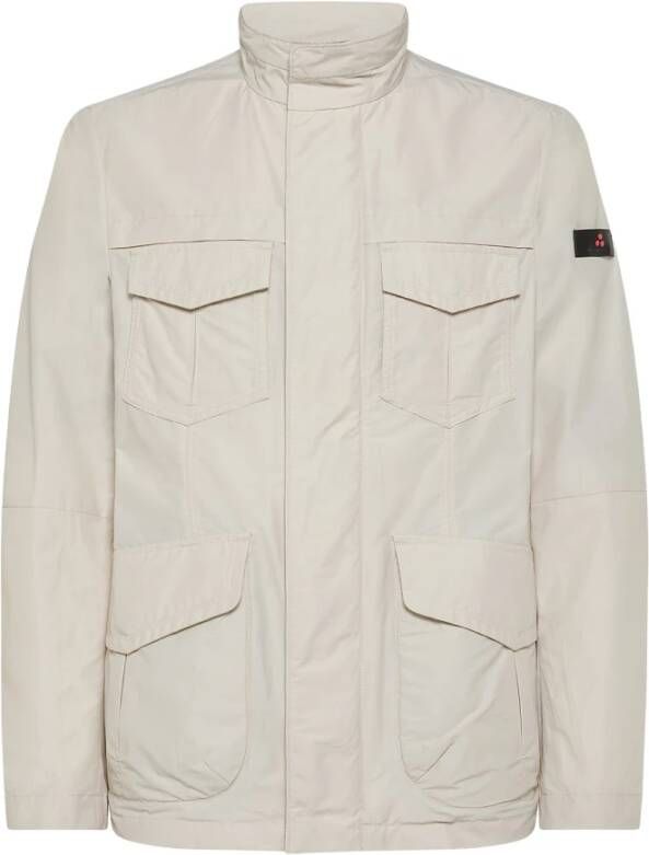 Peuterey Water-repellent four-pocket field jacket Beige Heren