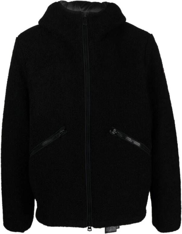 Peuterey Warm Fleece Jackets voor Buitensport Avonturen Black Heren