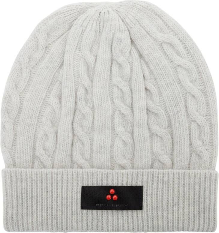 Peuterey Wool blend knitted hat Wit Heren