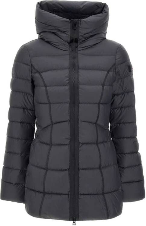 Peuterey Dames winterjas met gerecyclede polyester vulling Gray Dames