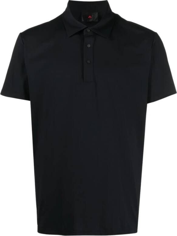 Peuterey Zwarte Slim Fit Polo Shirt Zwart Heren