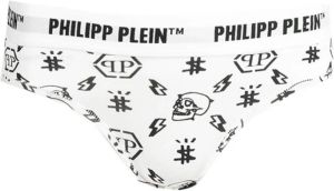 Philipp Plein 34; Tweezijdige slipjes Wit Dames