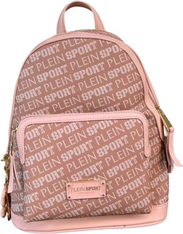 Plein Sport Stijlvolle Rugzak voor Actieve Levensstijl Beige Dames