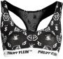 Philipp Plein Stijlvolle Bralette Set met Logo Print Black Dames - Thumbnail 1