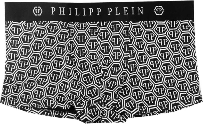 Philipp Plein Black Cotton Underwear Zwart Heren