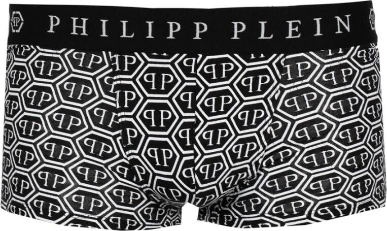 Philipp Plein 2-Pack Boxershorts Hoogwaardig katoen met elasticiteit Zwart Heren