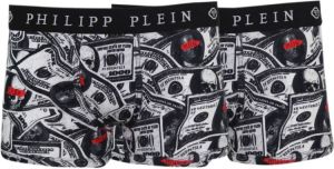 Philipp Plein Dollar Logo Boxers Twee Pack Zwart Heren
