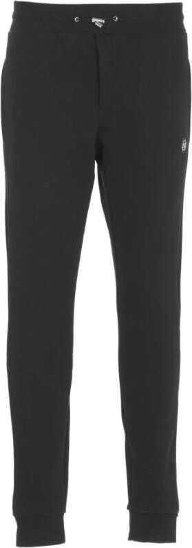 Philipp Plein Zwarte katoenen joggingbroek met Hexagon-logo Black Heren