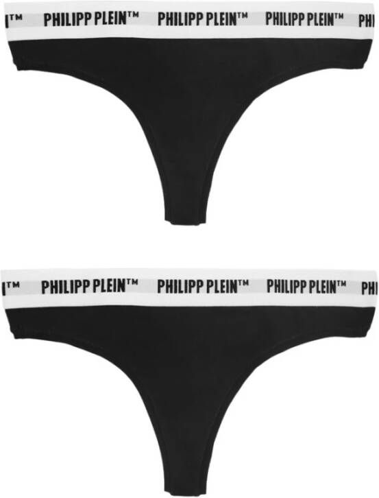 Philipp Plein Comfortabele Dupt31_Bipack Bra Bottoms Black Dames