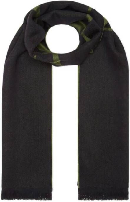 Philipp Plein Elegante Zwarte Sjaal voor Vrouwen Zwart Dames