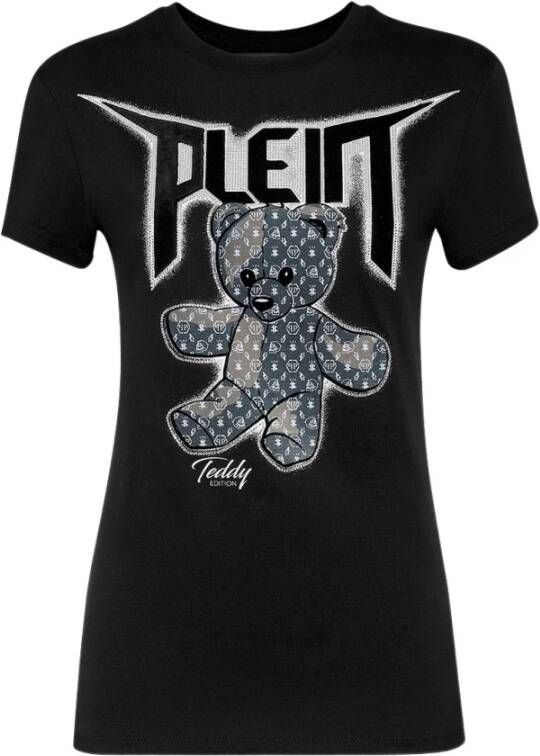 Philipp Plein Gedurfd Grafisch Print T-Shirt Zwart Dames