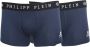Philipp Plein Hoogwaardige katoenen boxershorts voor heren (2-pack) Blauw Heren - Thumbnail 1