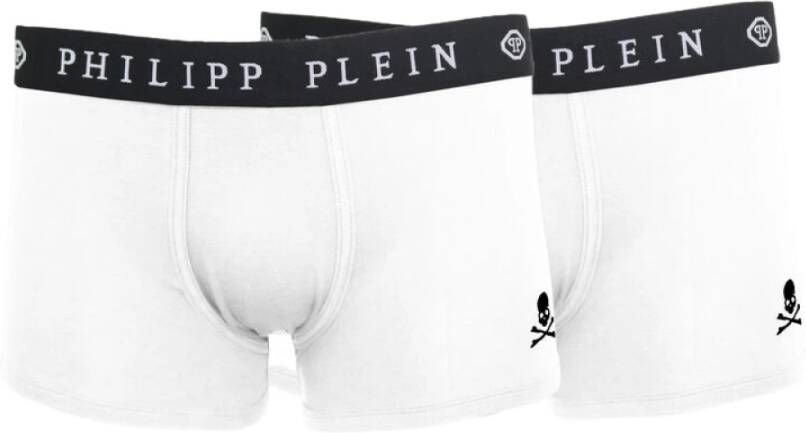 Philipp Plein Heren Boxershorts Uupb01 Wit Heren