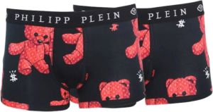 Philipp Plein 2-Pack Boxershorts Hoogwaardig katoen met elastische tailleband Zwart Heren