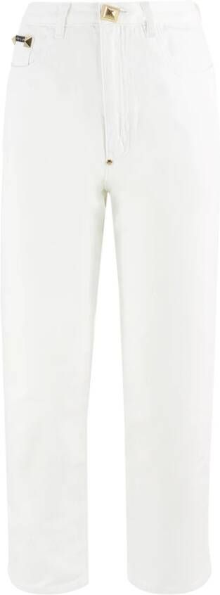 Philipp Plein Heren Straight Denim Boyfriend Broek Wit Heren