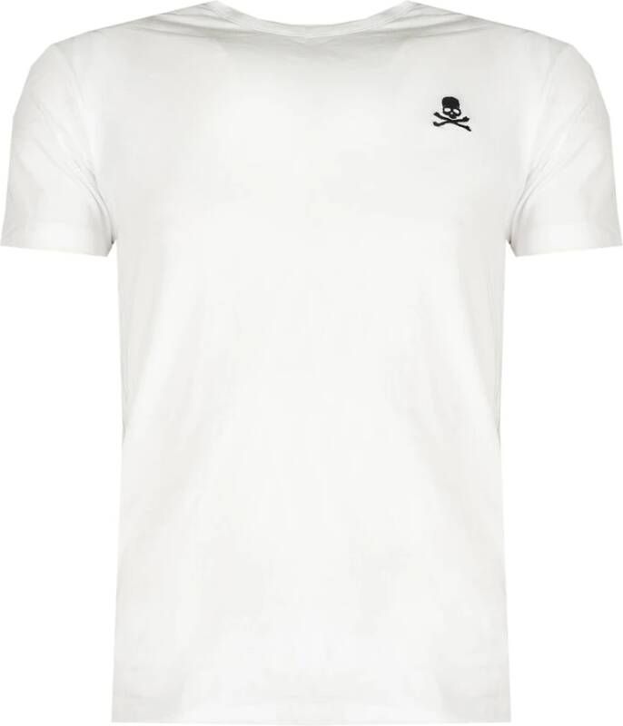 Philipp Plein Heren T-shirt uit de Lente Zomer Collectie Utpg11 Wit Heren