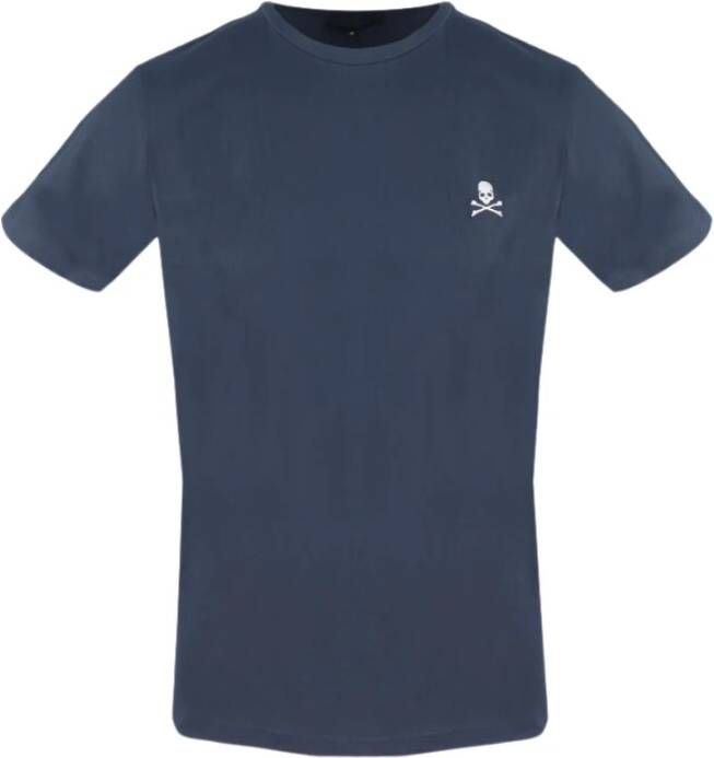Philipp Plein Heren T-shirt uit de Lente Zomer Collectie Blauw Heren