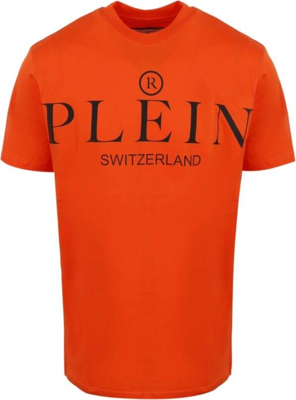 Philipp Plein Sabc Utk0158 Pjy002N T-Shirt Oranje Heren