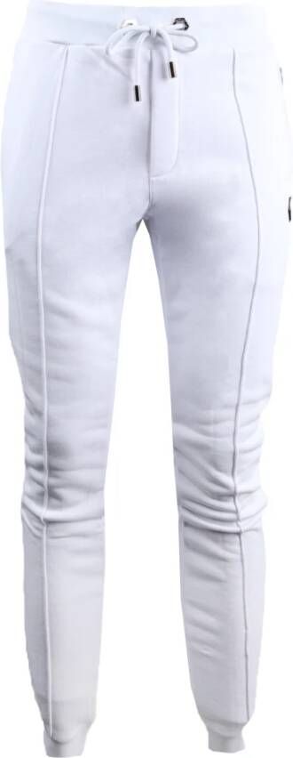 Philipp Plein Katoen Polyester Broek Faac Mjt1747 White Heren