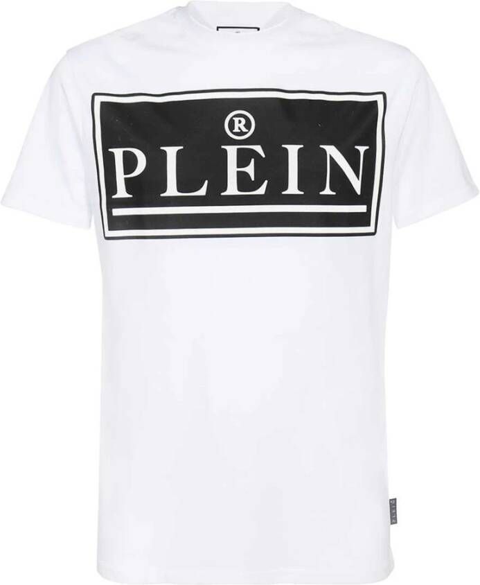 Philipp Plein Katoenen T-Shirt Aaac UTK 0052 White Heren