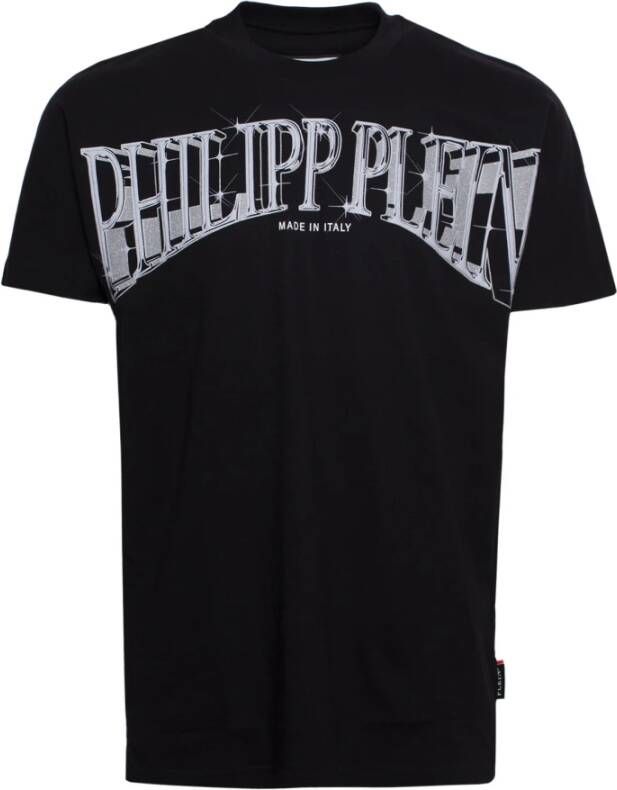 Philipp Plein Kimono Cut Katoenen T-shirt Zwart Heren