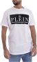 Philipp Plein Luxe Logo Strass T-Shirt Wit Heren - Thumbnail 2
