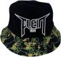 Philipp Plein Omkeerbare zwarte Cloche-hoed met veelkleurige printinzet en geborduurd logo Zwart Heren - Thumbnail 1