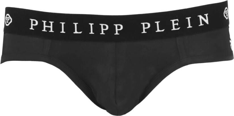Philipp Plein Zwarte katoenen boxershorts met merklogo Black Heren