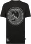 Philipp Plein T-shirt ronde nek SS schetsen schedel kristal Black Heren - Thumbnail 4