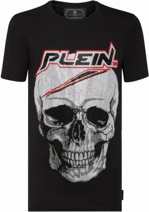 Philipp Plein Platinum Cut Ronde Hals T-Shirt Zwart Heren