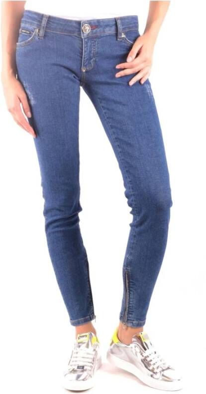 Philipp Plein Rockstar Skinny Jeans Blauw Dames