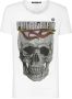 Philipp Plein F White T-Shirt Unisex Handwas Italiaans Gemaakt White Heren - Thumbnail 1