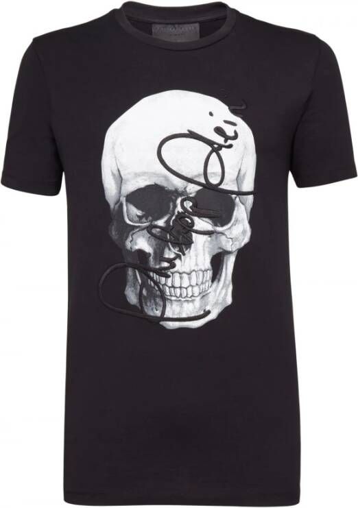 Philipp Plein T-shirt rondeek ss schedel Black Heren