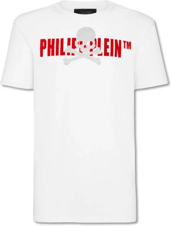 Philipp Plein Schedel T-shirt Wit Heren