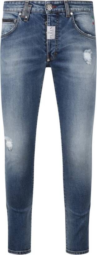 Philipp Plein Skinny Jeans Blauw Heren