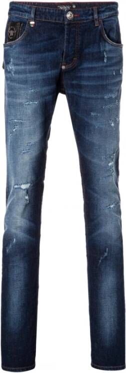 Philipp Plein Skinny Jeans Blauw Heren