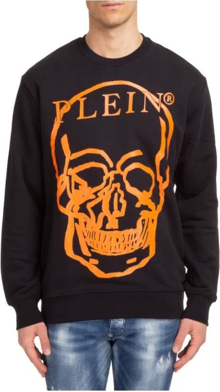 Philipp Plein Skull and Plein Sweatshirt Zwart Heren