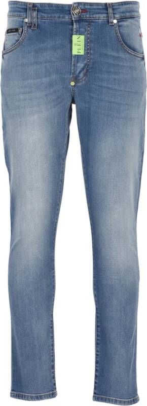 Philipp Plein Slim-fit Jeans Blauw Heren