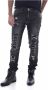 Philipp Plein Tapered Denim Jeans Black Heren - Thumbnail 1