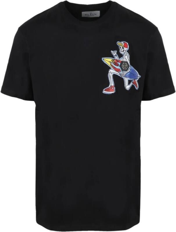 Philipp Plein SS Hawaii T-shirt Zwart Heren