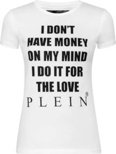 Philipp Plein Statement T-shirt Wit Dames